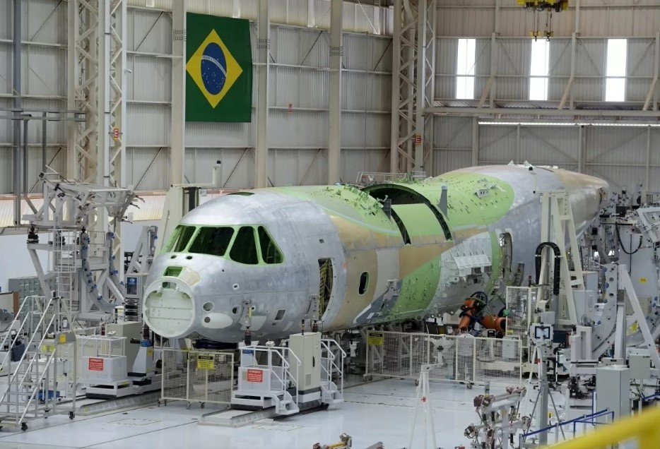 Fábrica da Embraer em Gavião Peixoto, onde é produzido o KC-390