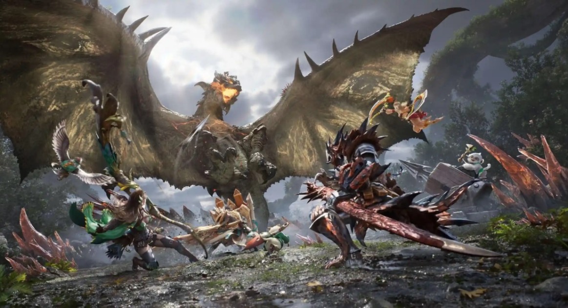 Sucesso absoluto! Monster Hunter Wilds supera Elden Ring e Baldur’s Gate 3 no Steam