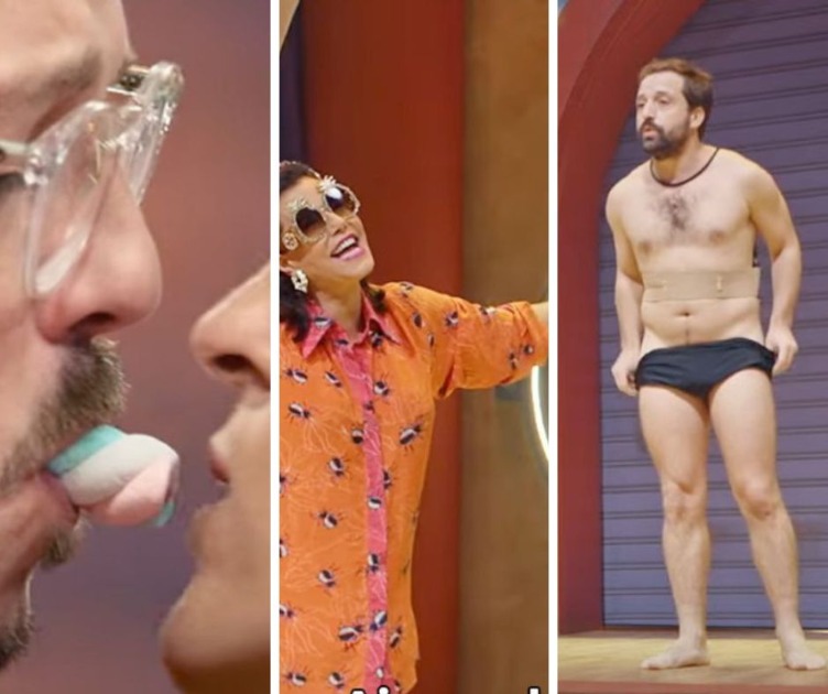 Reality com Porta dos Fundos estreia com Narcisa Tamborindeguy e nudez de Gregório Duvivier