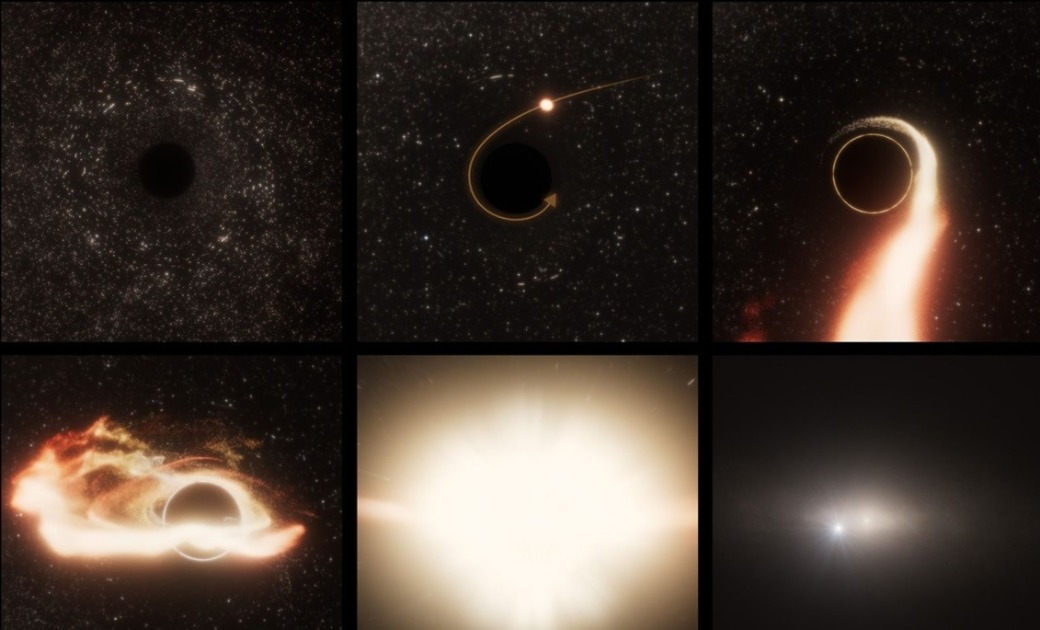 Buraco negro devora estrela e surpreende astrônomos; Hubble faz nova descoberta