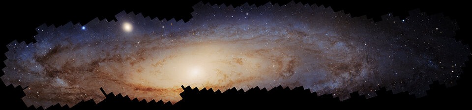 Telescópio Hubble revela mosaico gigante da galáxia de Andrômeda
